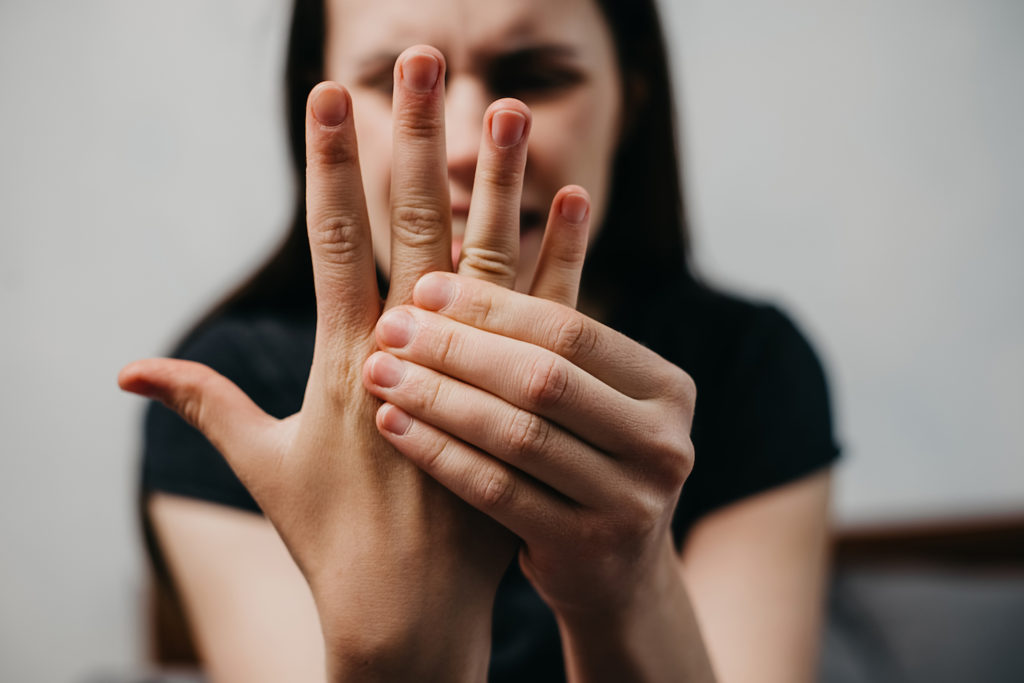 woman suffering from neuropathy