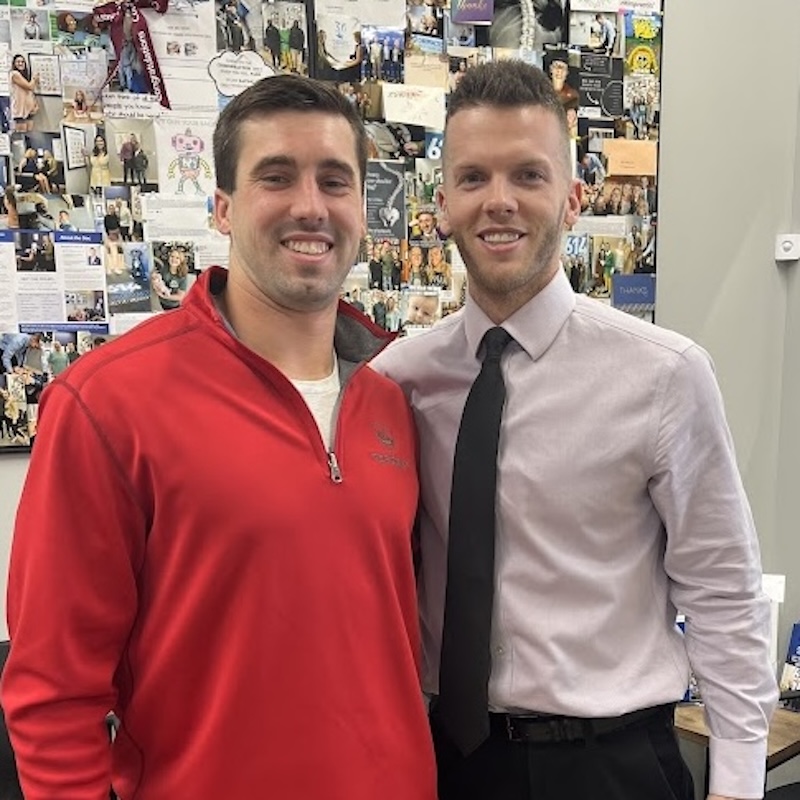 Dr. Nicholas Esser working with male patient